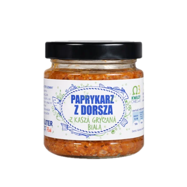 Paprykarz z dorsza z kaszą gryczaną 155 g
