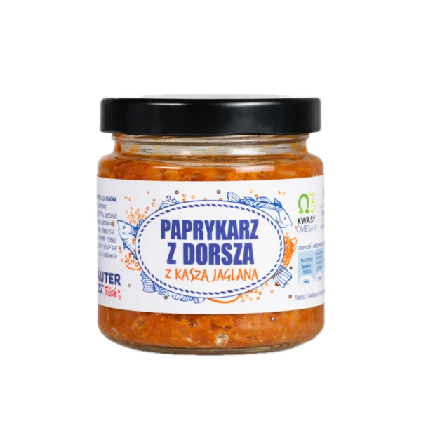Paprykarz z dorsza z kaszą jaglaną 155 g