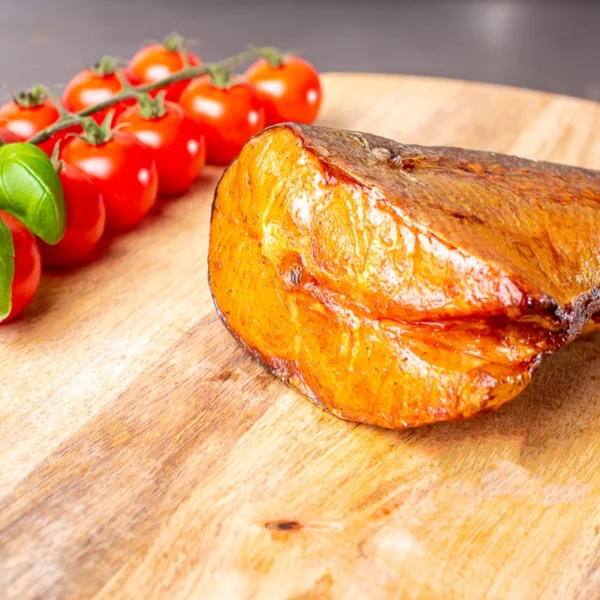 Łosoś wędzony na gorąco, ogony ok. 300 g
