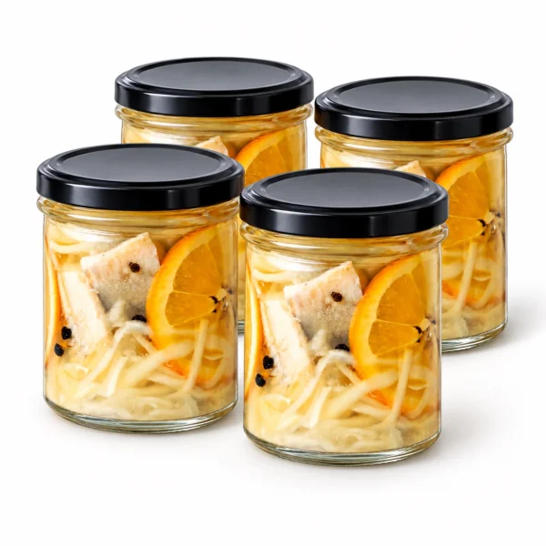 Wielosztuka: 4 × Śledź Premium w słoiku 250 g